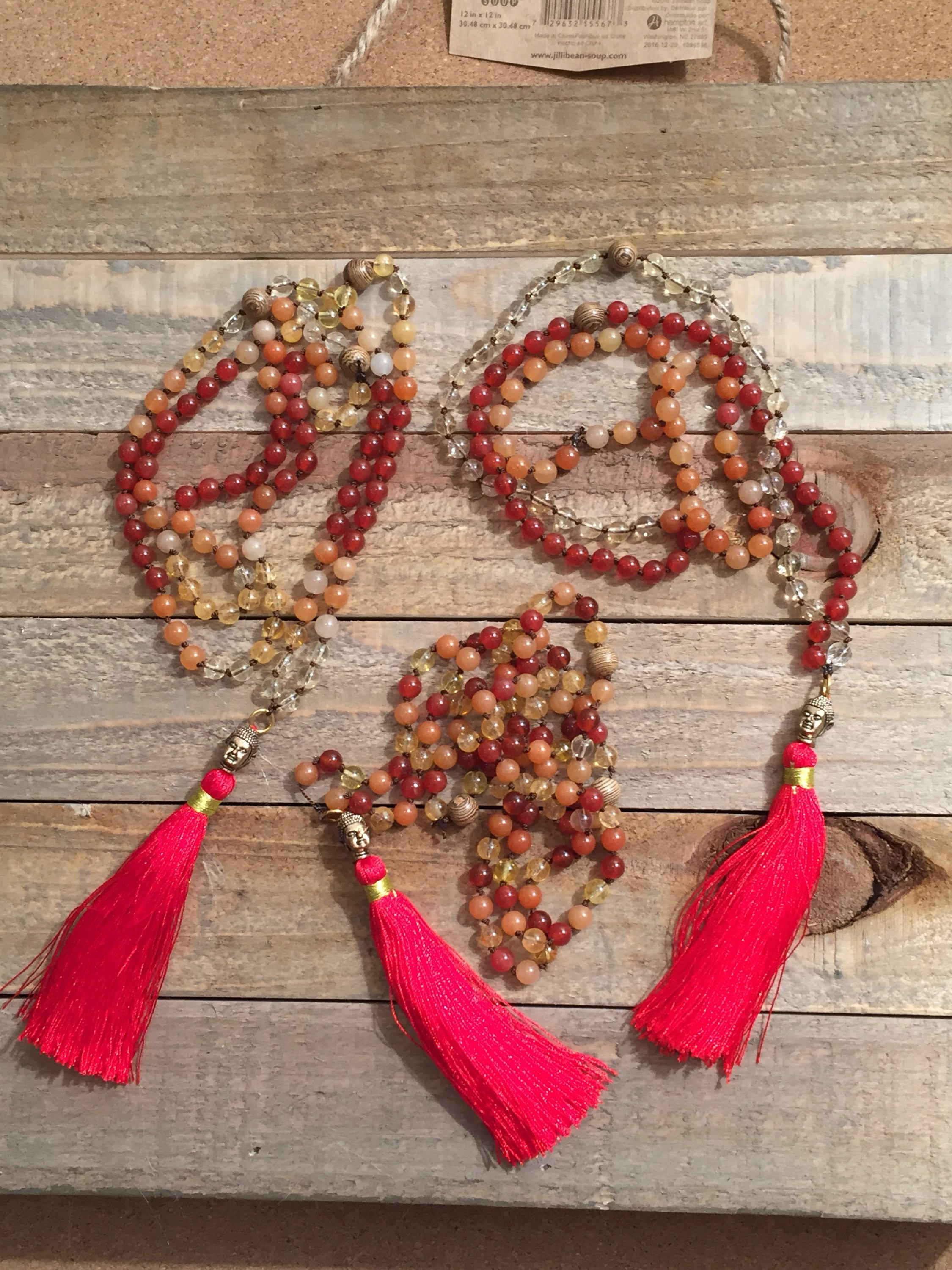 Custom Made Mala Beads Choose your Own Crystals Hand Knot Etsy