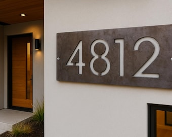 Custom House Number Plaque, Address Sign, Address Numbers