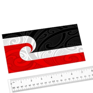 Tino Rangatiratanga Art National Maori Flag Maori Tribal Bumper Sticker Car Decal