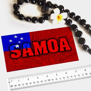 Samoa Flag Independent Samoa Tatau Art Bumper Sticker Car Decal - Etsy