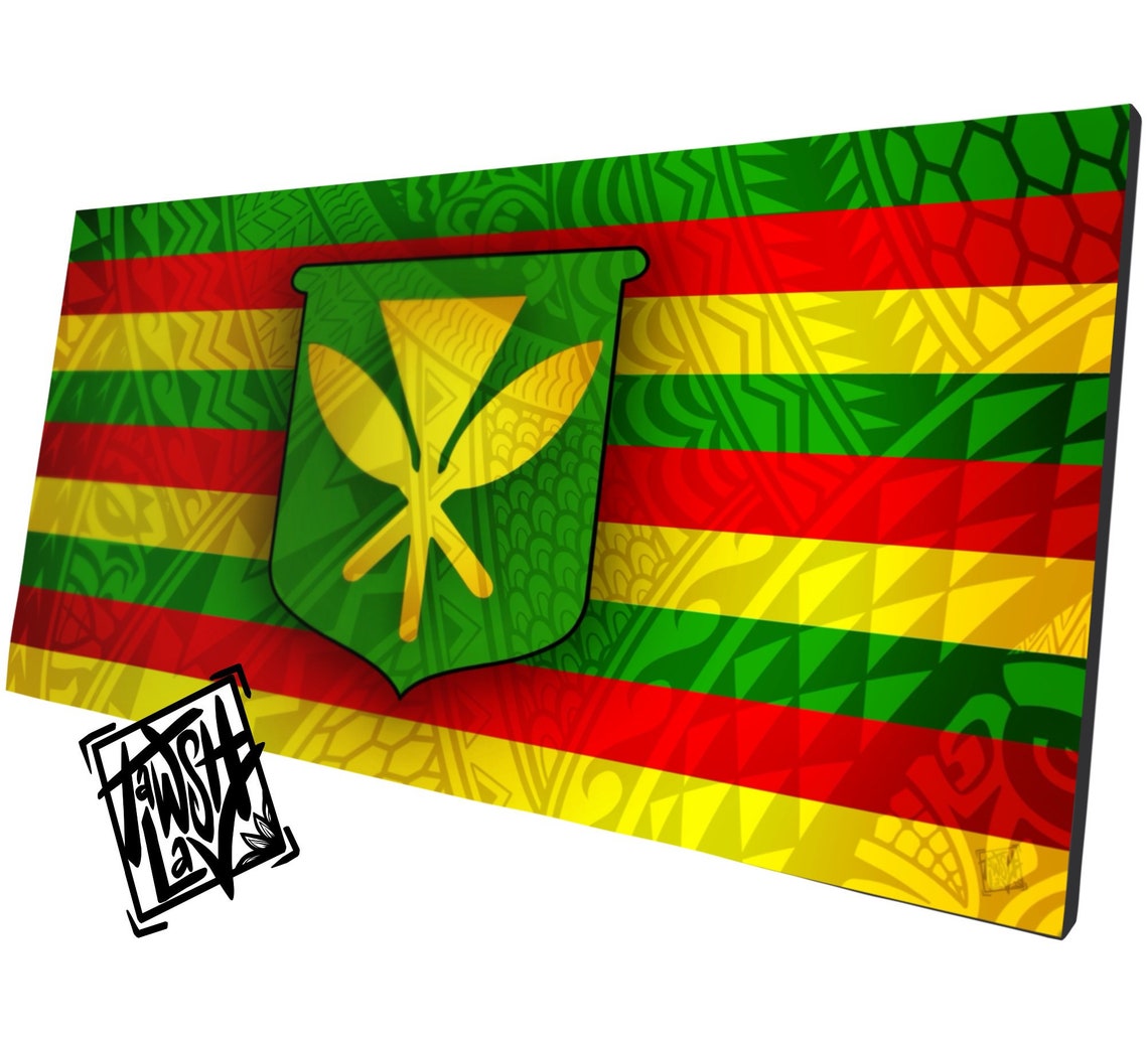 Kanaka Maoli Flag Hawaiian Artwork - Etsy