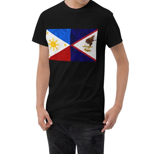 Disover Filipino American Samoa Flag Art Sampino Shirt