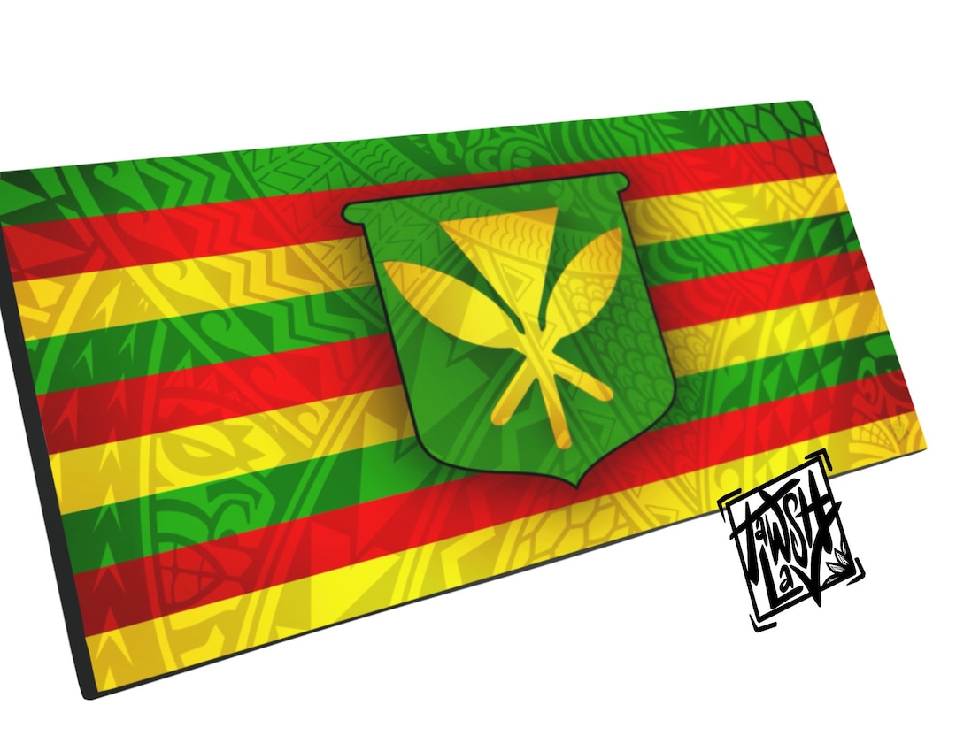Kanaka Maoli Flag Hawaiian Design Canvas Artwork - Etsy