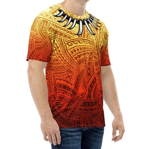 (Custom Personalised) Samoa Ula Nifo Tribal T Shirt KID Blue Style LT6