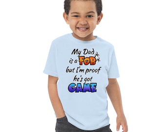 Fob Dad Got Game Samoan Humor Polynesisch Design Peuter Jersey T-Shirt