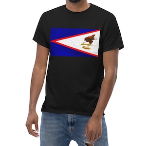 American Samoa Flag Art Samoan Polynesian Tribal Short Sleeve T-Shirt