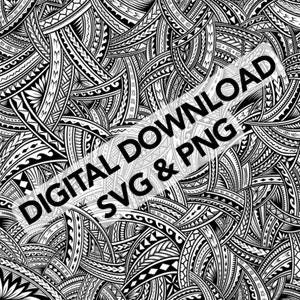 Commercial Use Polynesian Art Intricate Samoan Tatau Motifs Digital Download