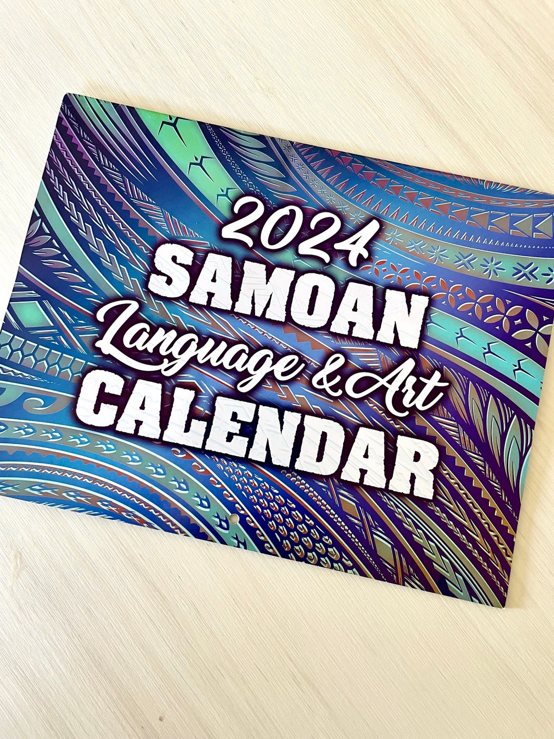 2024 Samoan Language & Art Calendar Etsy