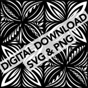 Commercial Use Personal Use Tuli Pattern Polynesian Floral Art Samoan Tatau Motifs Digital Download