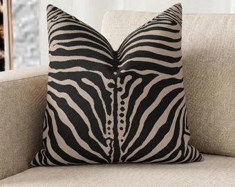 Zebra Stripe Pillowcase | Modern Safari Boho Home Decor