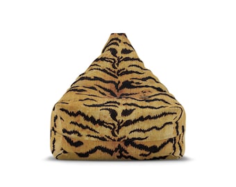 Tiger Print Bean Bag Cover | Bold Apartment Decor