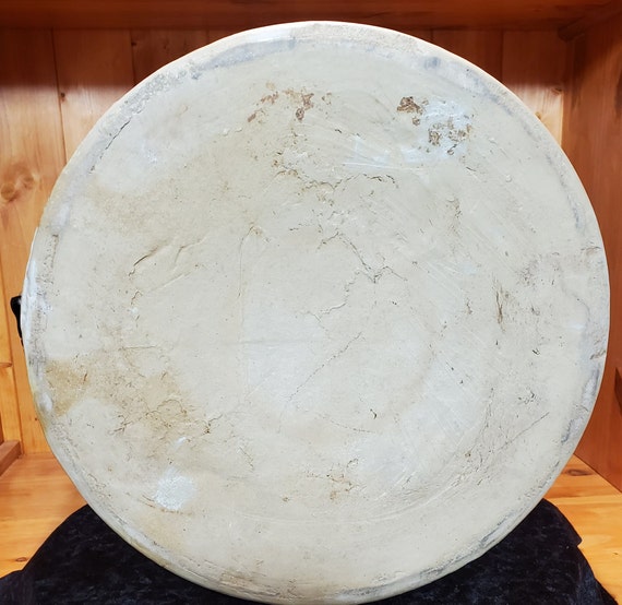 Antique 8-Gallon White Stoneware Crock
