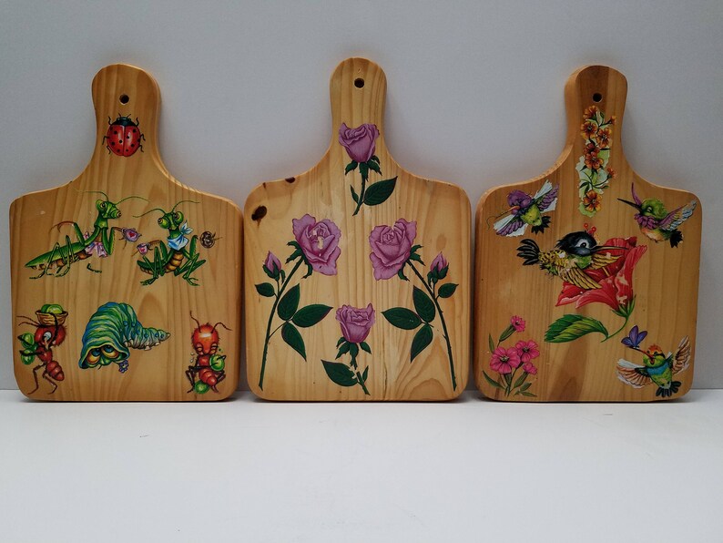 Deski tnące do decoupage,zestaw 3