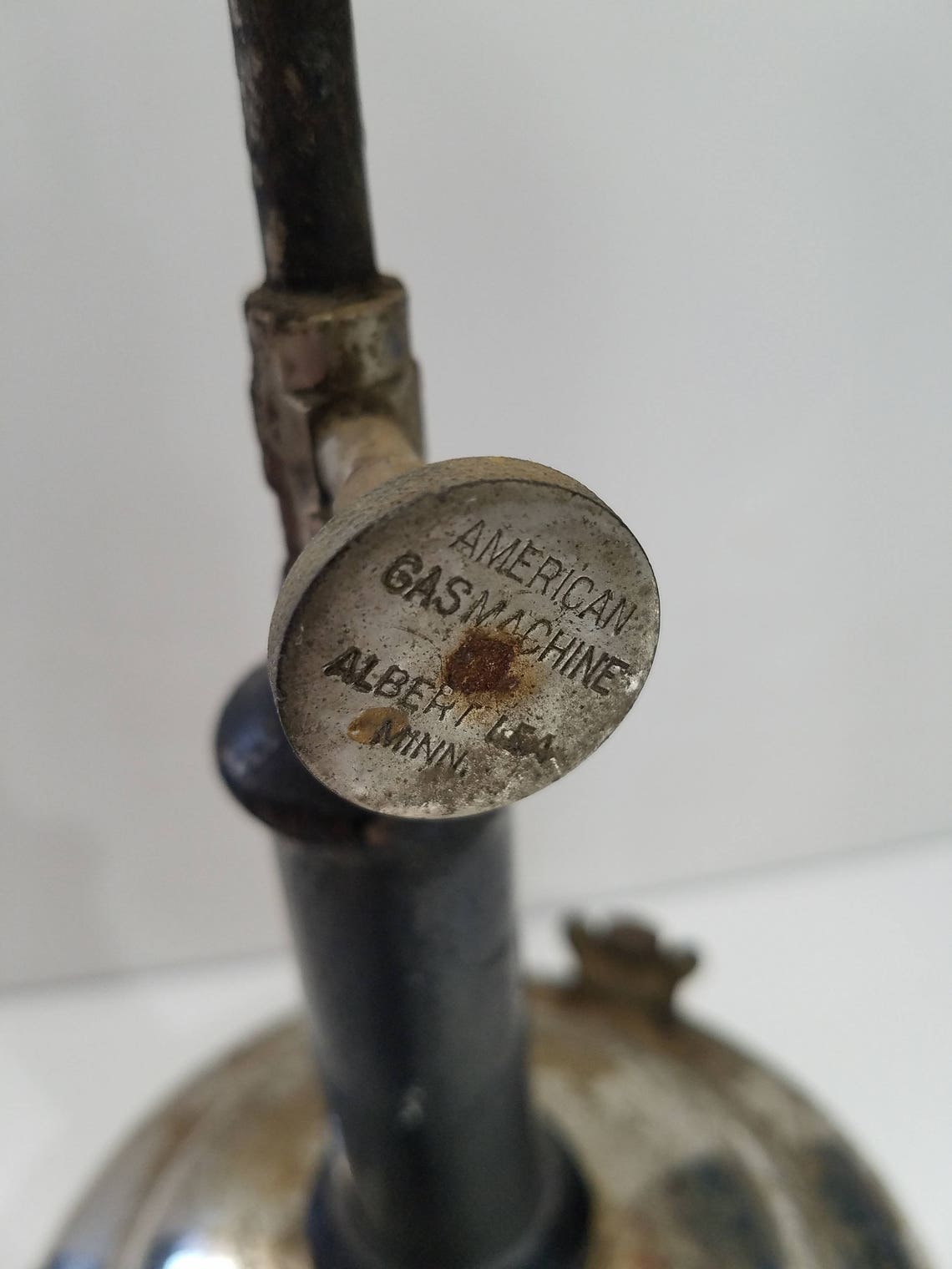 Vintage Gas Table Lamp Made by AGM American Gas Machine Albert Lea MN