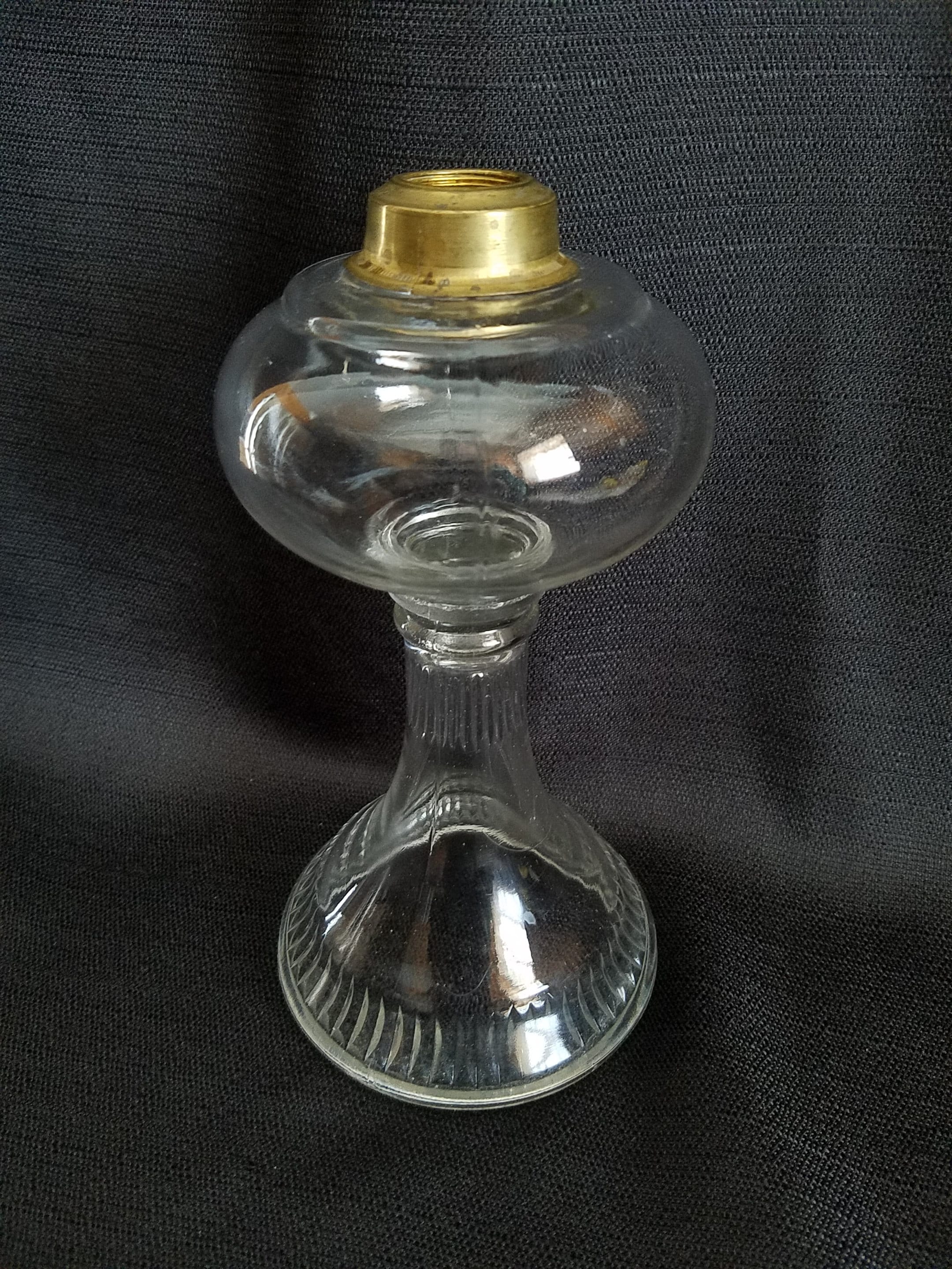 Vintage Victorian Oil Lamp Font Footed Circa 1900 Etsy
