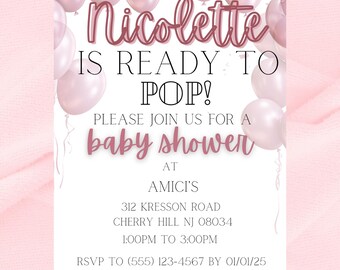 Ready to POP Baby Shower Invitation