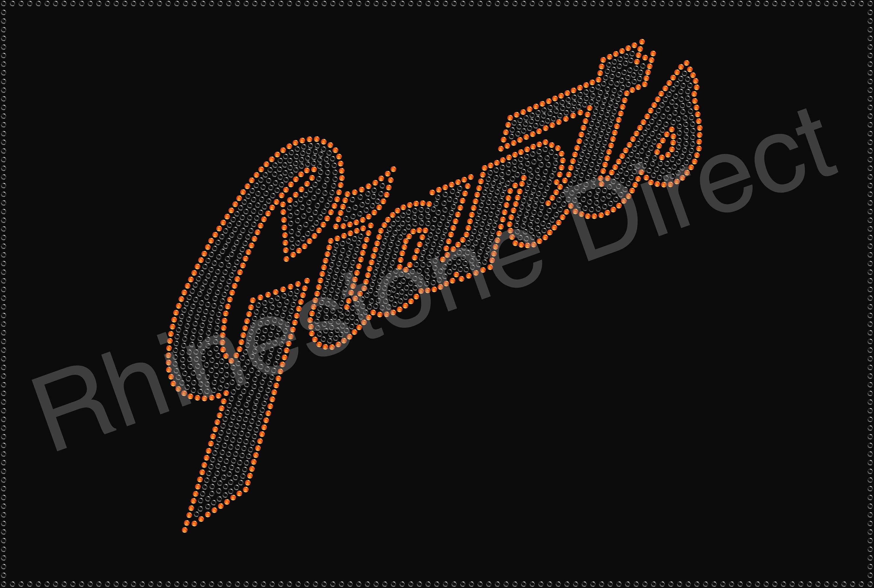 Iron On, Rhinestone Transfer /"SF Giants/" Hotfix