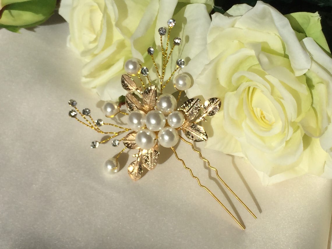 Handmade vintage style hair pin bridal hair pins bridal hair Etsy