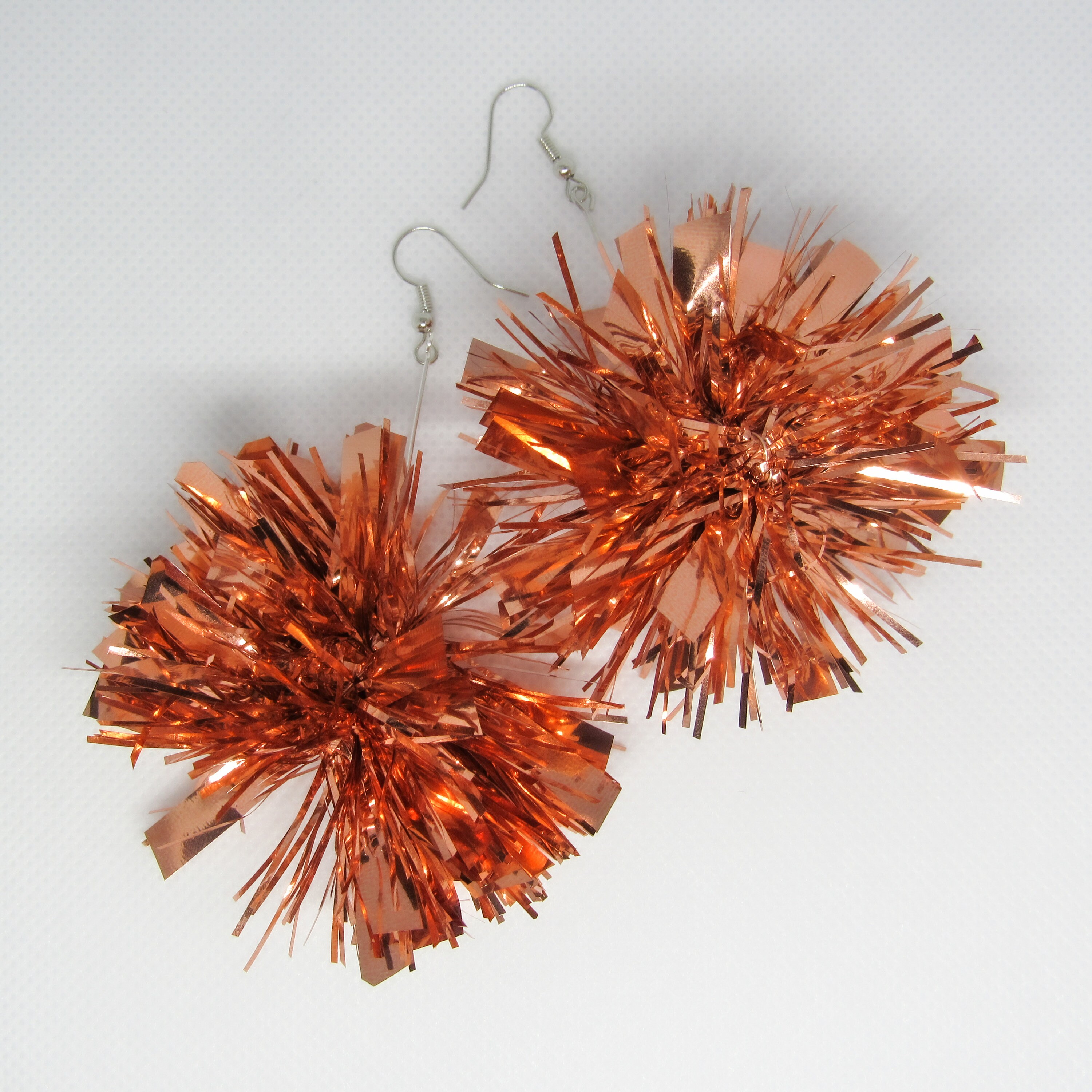 Rose Gold Tinsel Earrings — Catelyn Kelsey Designs