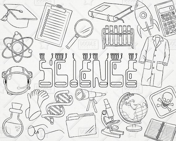 Download Doodle Science Vector Pack Science Doodles Mad Scientist Etsy