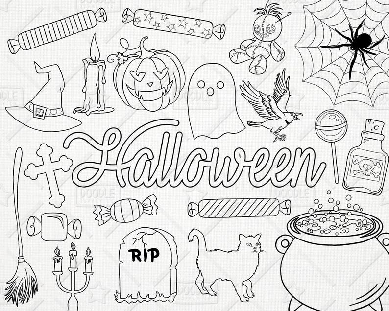 doodle halloween doodle halloween