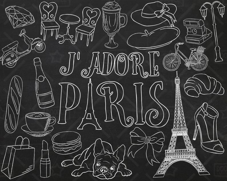 Download France Clipart Paris Stickers Tourist Clipart Chalkboard Paris Vector Pack Parisian Themed Clipart Svg Png File Eiffel Tower Clipart Clip Art Art Collectibles Locnuocxanh Vn