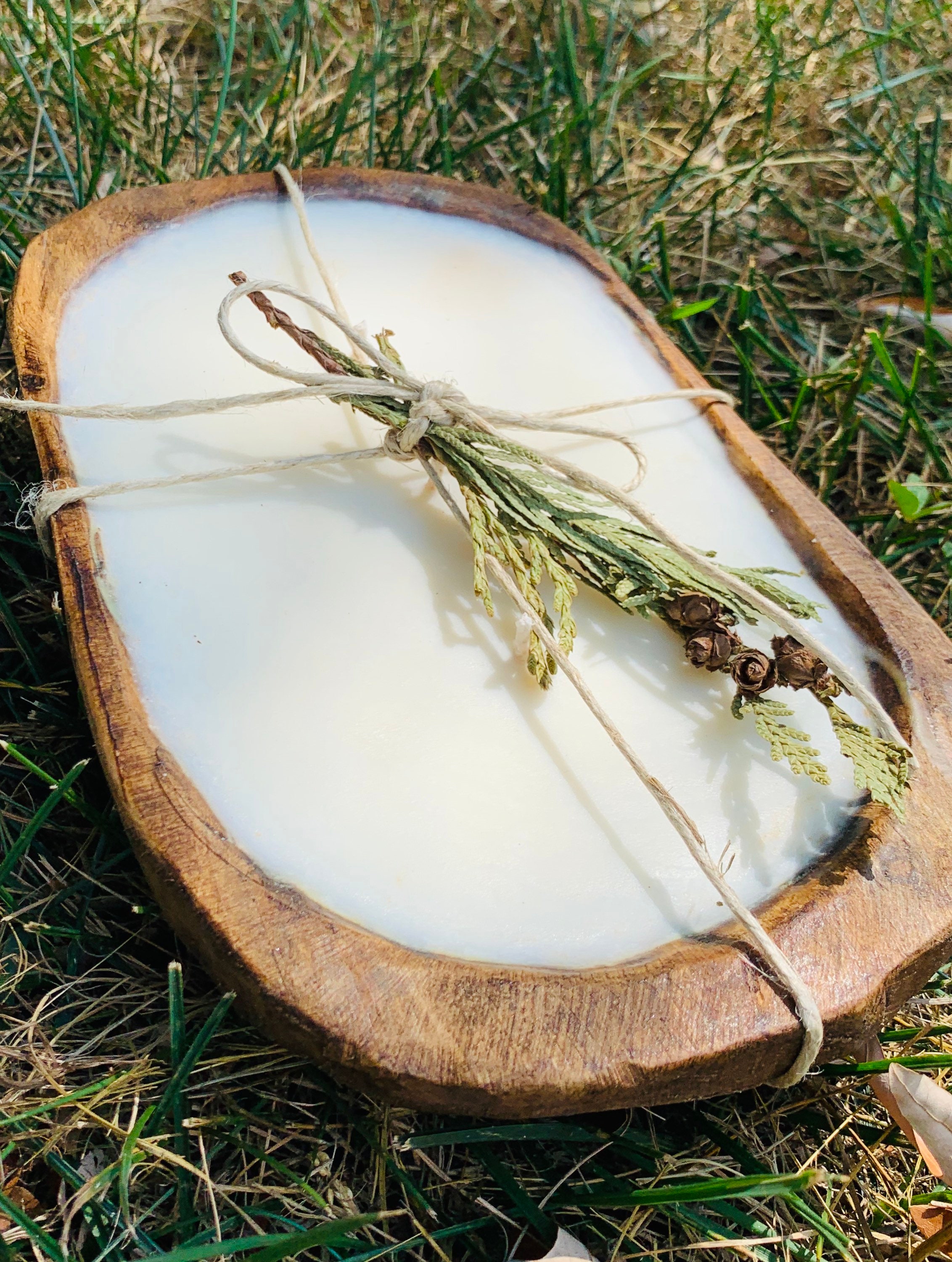 Dough Bowl Candle Three Wick Natural 100 Soy Wax Farmhouse Etsy