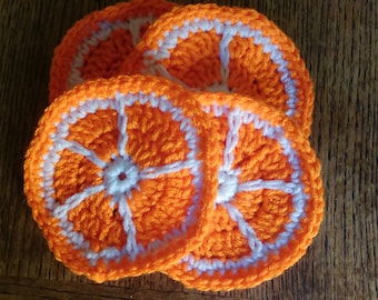 Orange coaster set