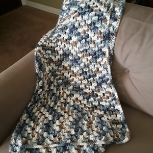 Variegated Blue Baby blanket