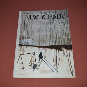 RARE Vintage New Yorker Magazine The New Yorker January 1963 Stevenson 1960's Advertising Complete Magazine