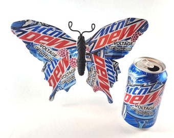Mtn Dew Voltage Recycled Aluminum Butterfly