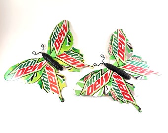 Mtn Dew and Diet Mtn Dew Butterfly Set