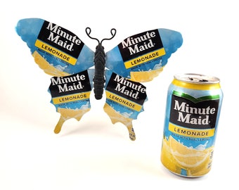 Minute Maid Lemonade Recycled Can Butterfly