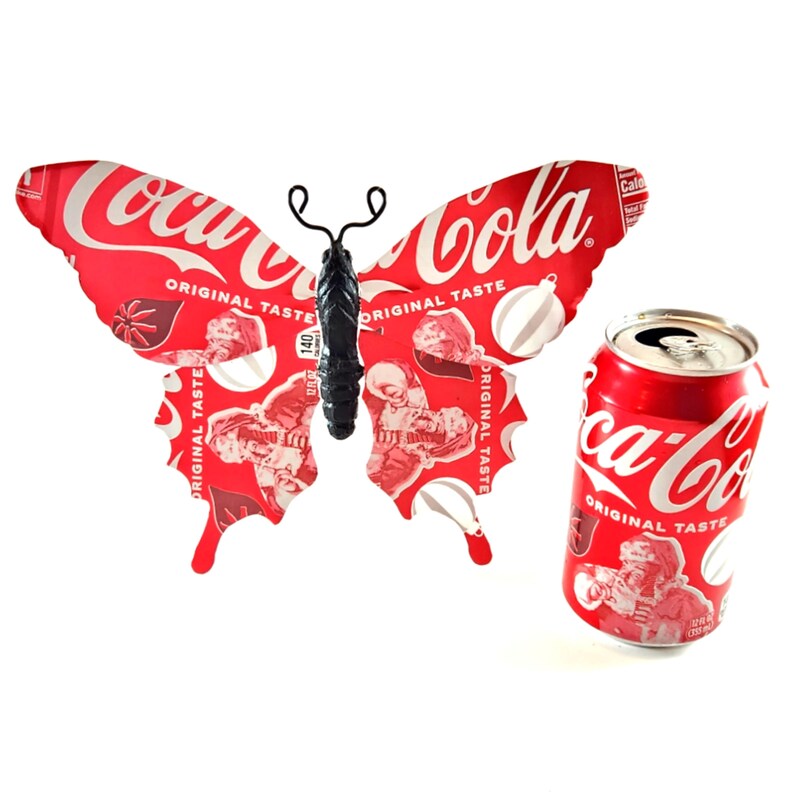 Coke Coca Cola Santa Can Butterfly image 2