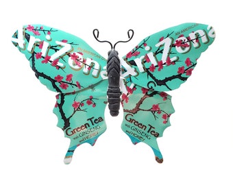Arizona Green Tea Recycled Aluminum Can Butterfly