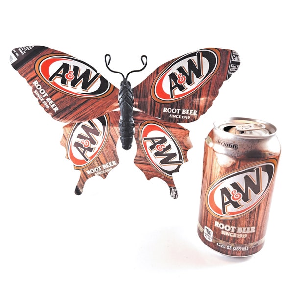 A&W Root Beer Recycled Dose Schmetterling