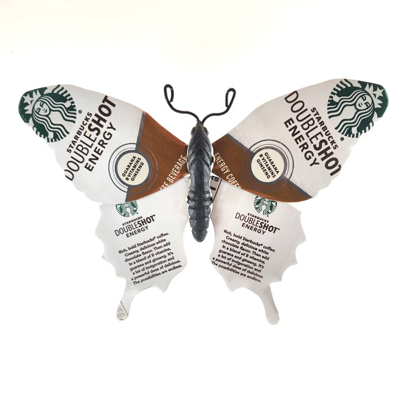 Starbucks White Chocolate Doubleshot Energy Recycled Butterfly image 2