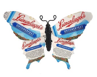 Leinenkugels Octoberfest Recycled Can Butterfly