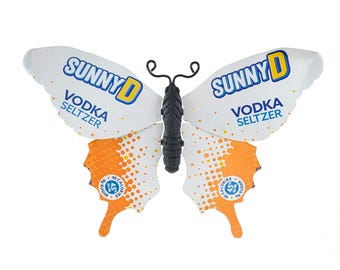 Sunny D Vodka Seltzer Aluminum Can Butterfly