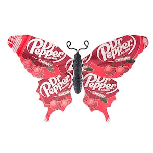 Dr Pepper CHERRY Återvunnen burk Fjäril