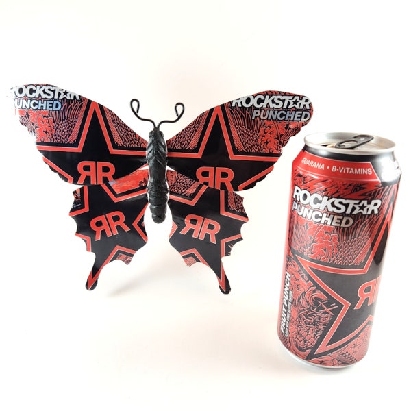 Canette papillon en aluminium recyclé perforé RockStar