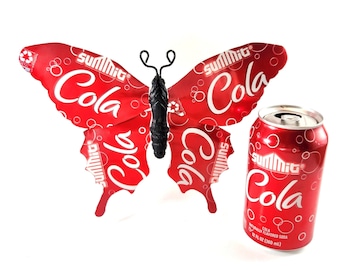 Summit Cola Recycled Aluminum Can Butterfly