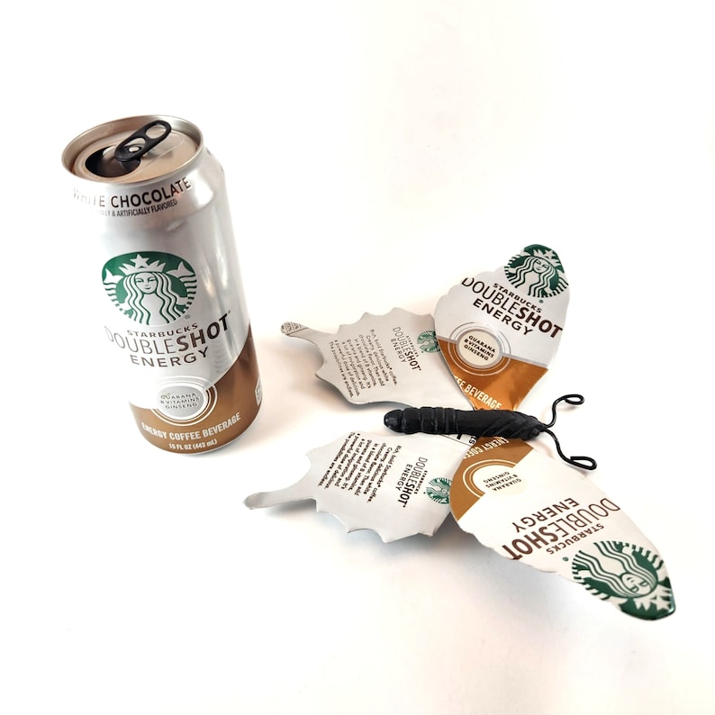 Starbucks White Chocolate Doubleshot Energy Recycled Butterfly image 3