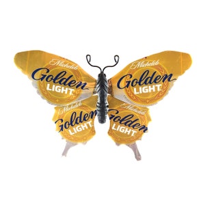 Mich Golden Lt Recycled Can Butterfly