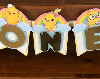 Canticos Banner | Canticos High chair banner | Canticos 1st birthday | Canticos cake | Canticos happy birthday banner | Canticos one banner
