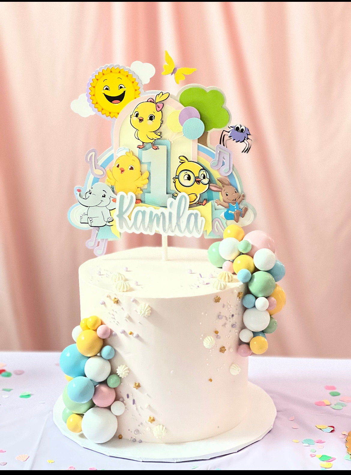  Canticos Birthday Party Decorations, Cartoon Kids Songs Party  Supplies with Happy Birthday Banner, Cupcake Cake Toppers, Balloons for  Kids Birthday Party Baby Shower Decorations : Toys & Games