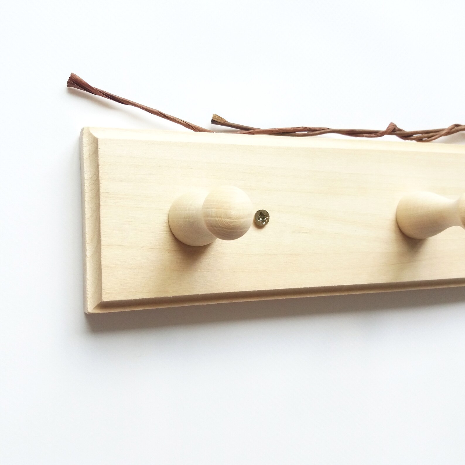 Wooden Peg Rack Wooden Peg Rail Kids Peg Rail Kitchen Wood Etsy