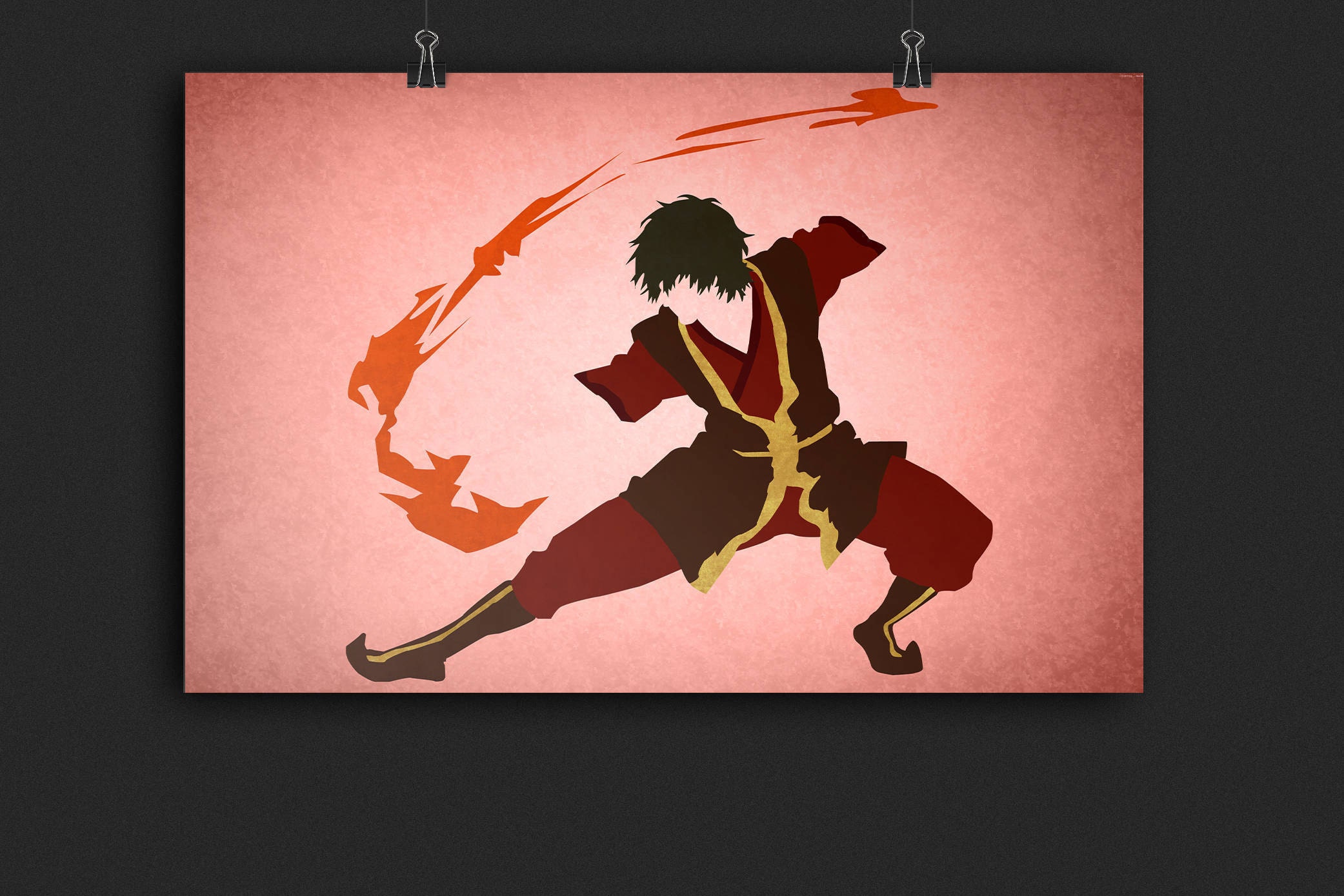 Avatar the Last Airbender Zuko Print Minimalist Zuko Poster | Etsy