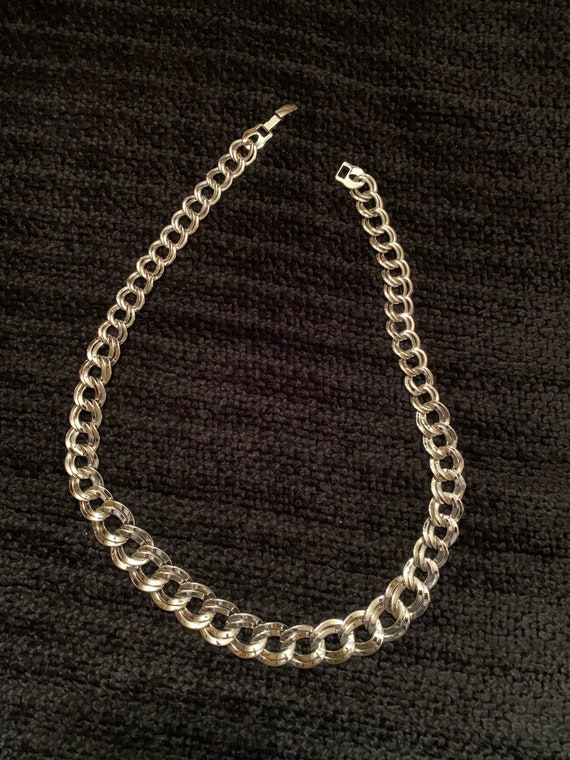Silver braided Necklace