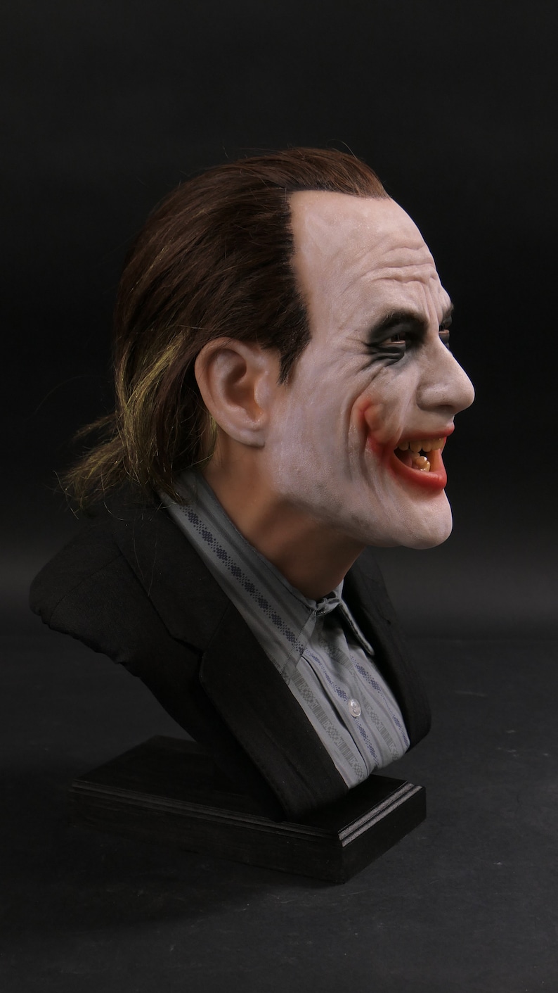 Joker Bank Heist Version Life Size Bust The Dark Knight Etsy
